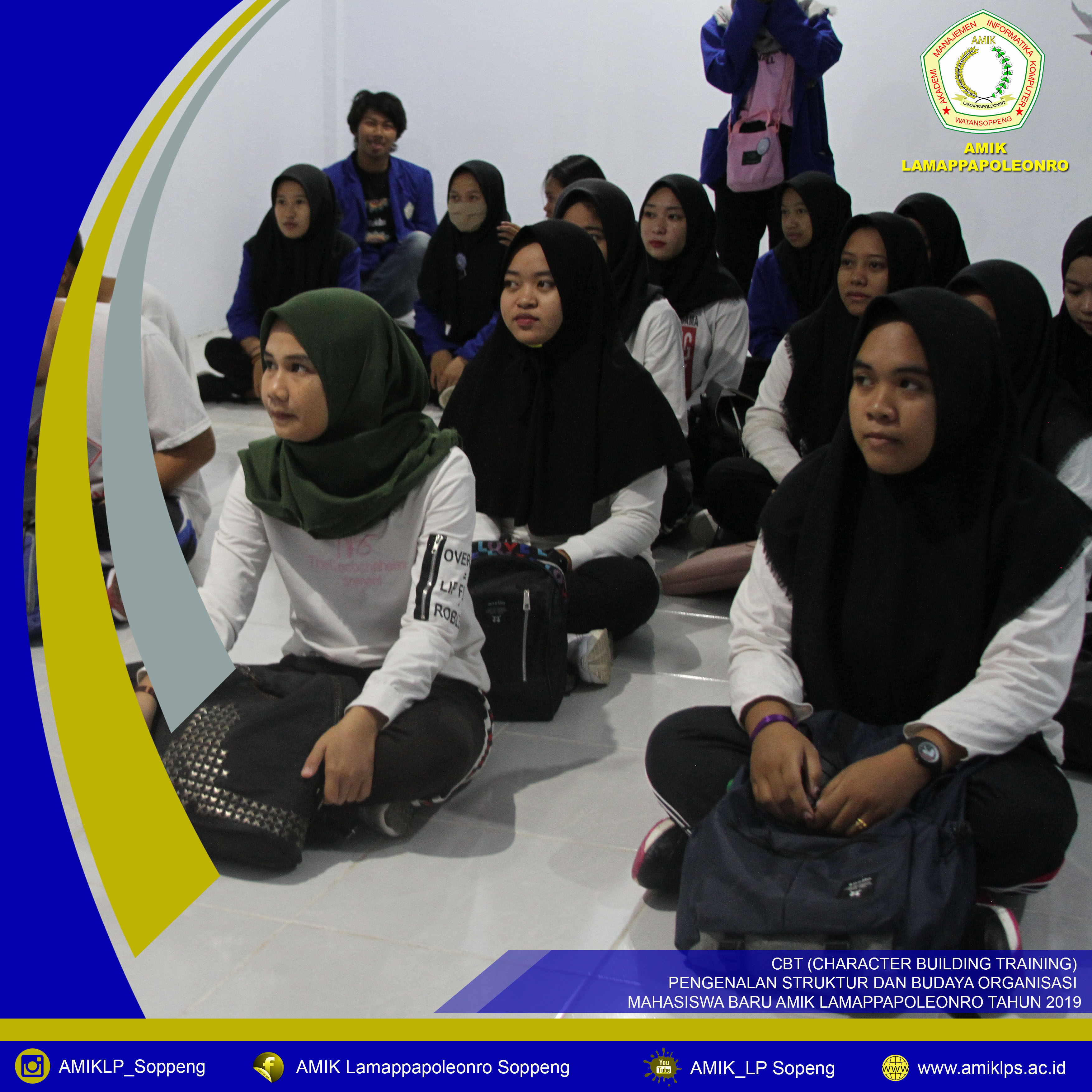 CBT (Character Building Training) AMIK Lamappapoleonro Soppeng Tahun 2019
