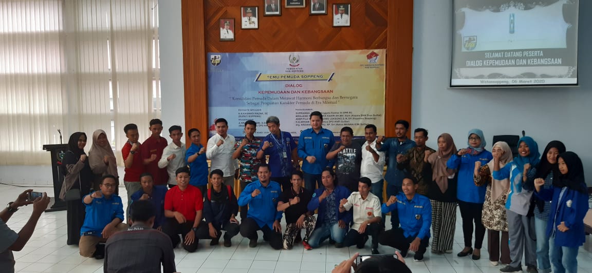 Mahasiswa AMIKA Soppeng Hadiri Dialog Kepemudaan Soppeng Ajak Perangi Narkoba