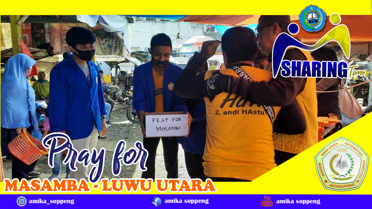 Pasukan Biru AMIKA Soppeng Salurkan Bantuan Bencana di Masamba