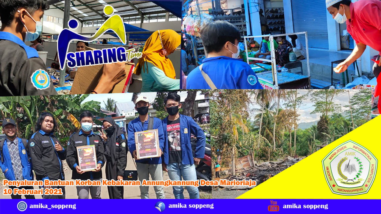Penyaluran Bantauan Korban Kebakaran Annungkannung Desa Marioriaja
