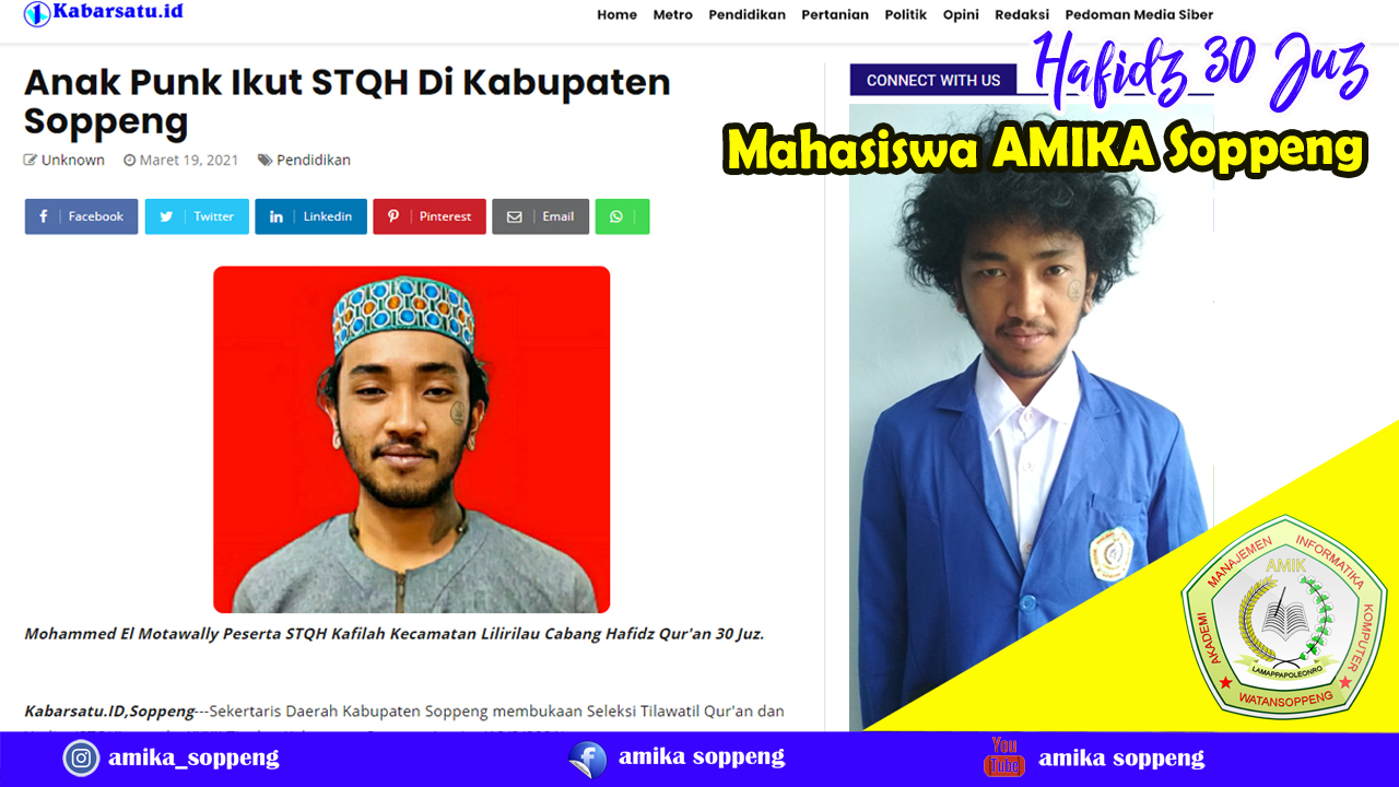 Mahasiswa AMIKA Soppeng Ikut STQH Di Kabupaten Soppeng