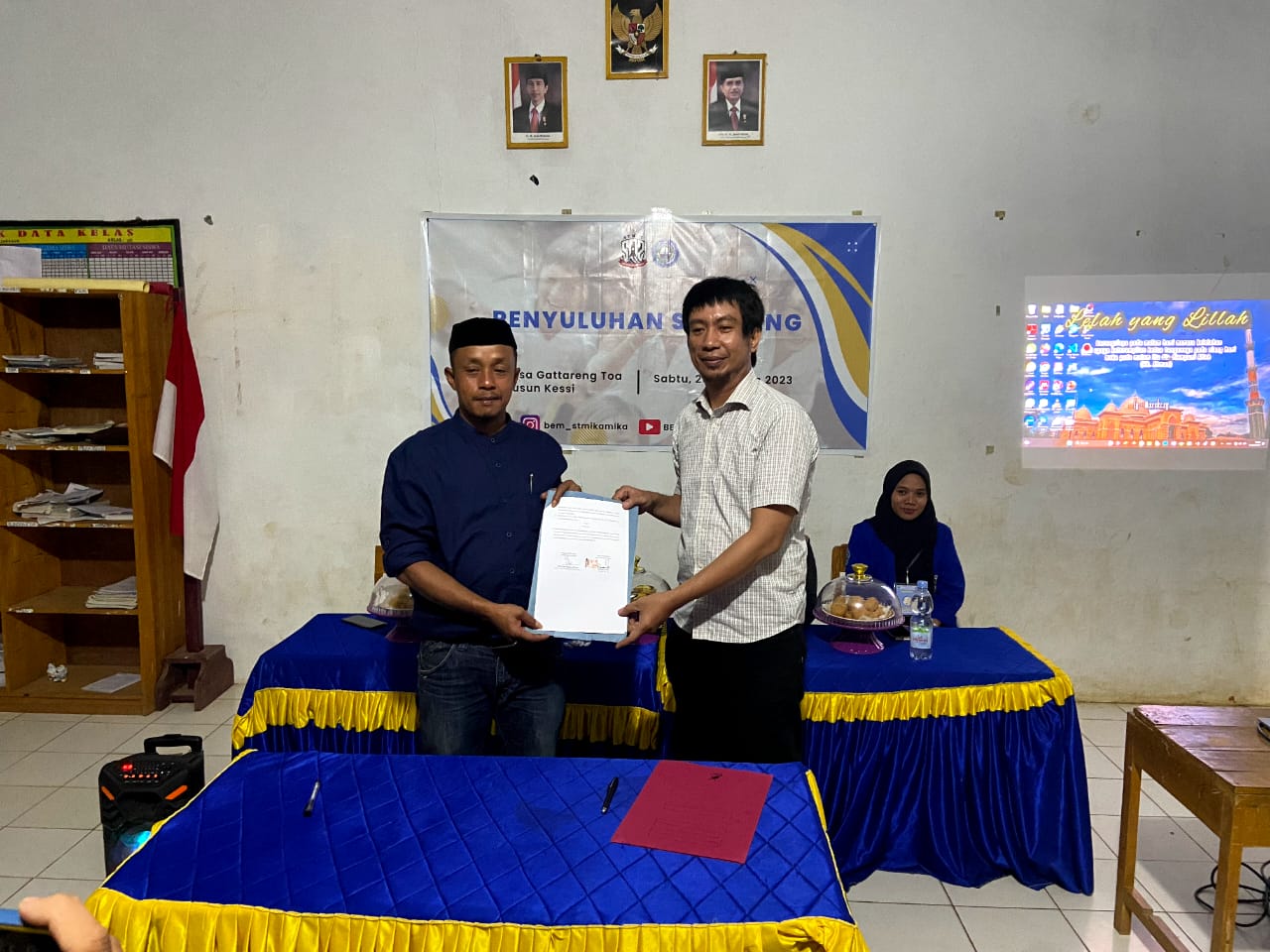 STMIK Amika Soppeng Jalin Kerjasama dengan Desa Gattareng Toa