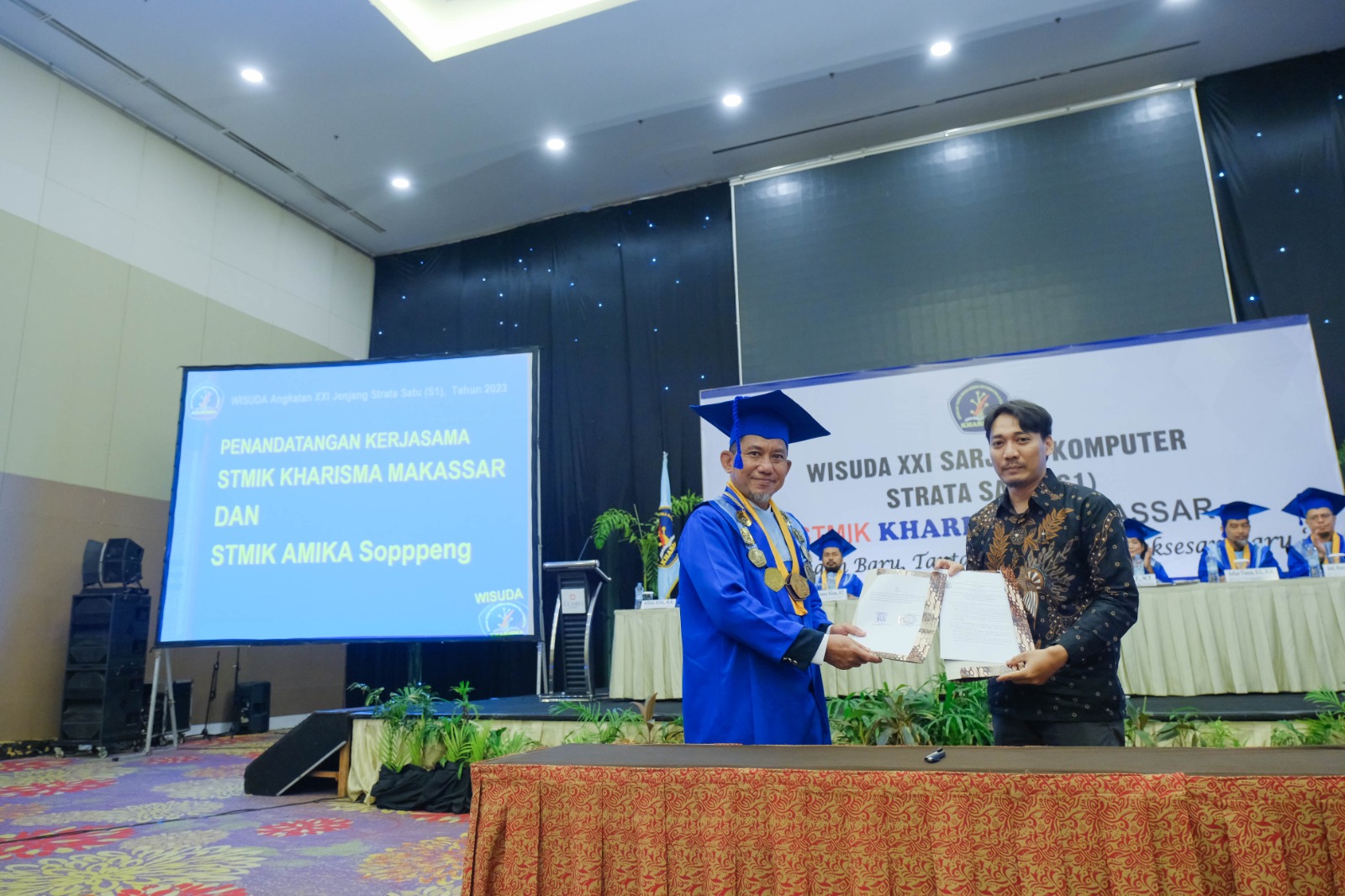 STMIK Amika Soppeng Jalin Kerjasama Tri Dharma dengan STMIK Kharisma Makassar
