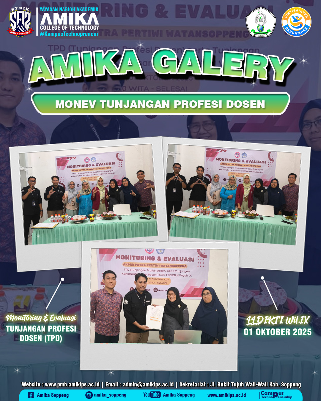 Monitoring dan Evaluasi (Monev) Tunjangan Profesi Dosen Amika Soppeng