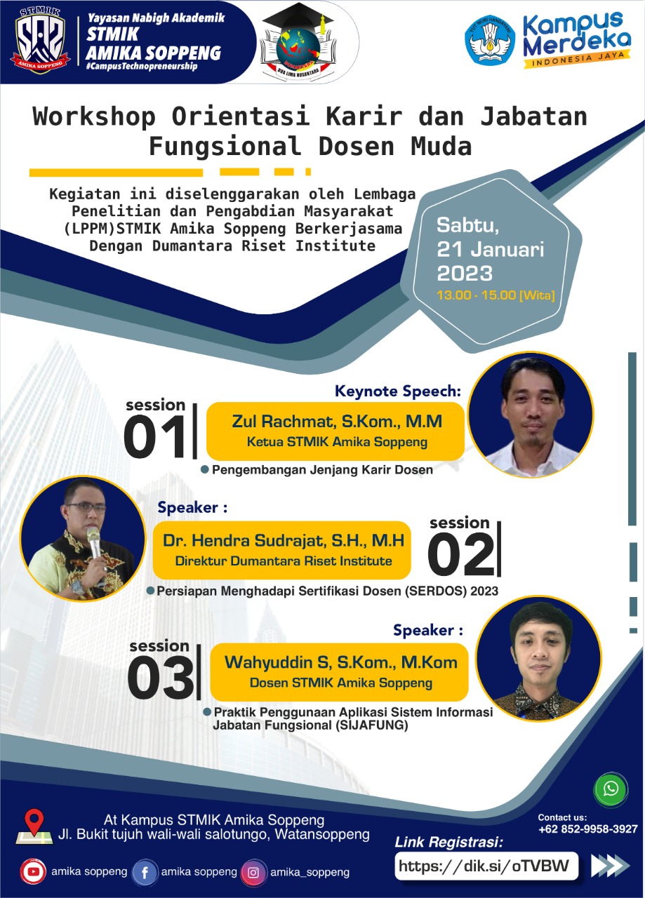 WORKSHOP ORIENTASI KARIR DAN JABATAN FUNGSIONAL DOSEN MUDA