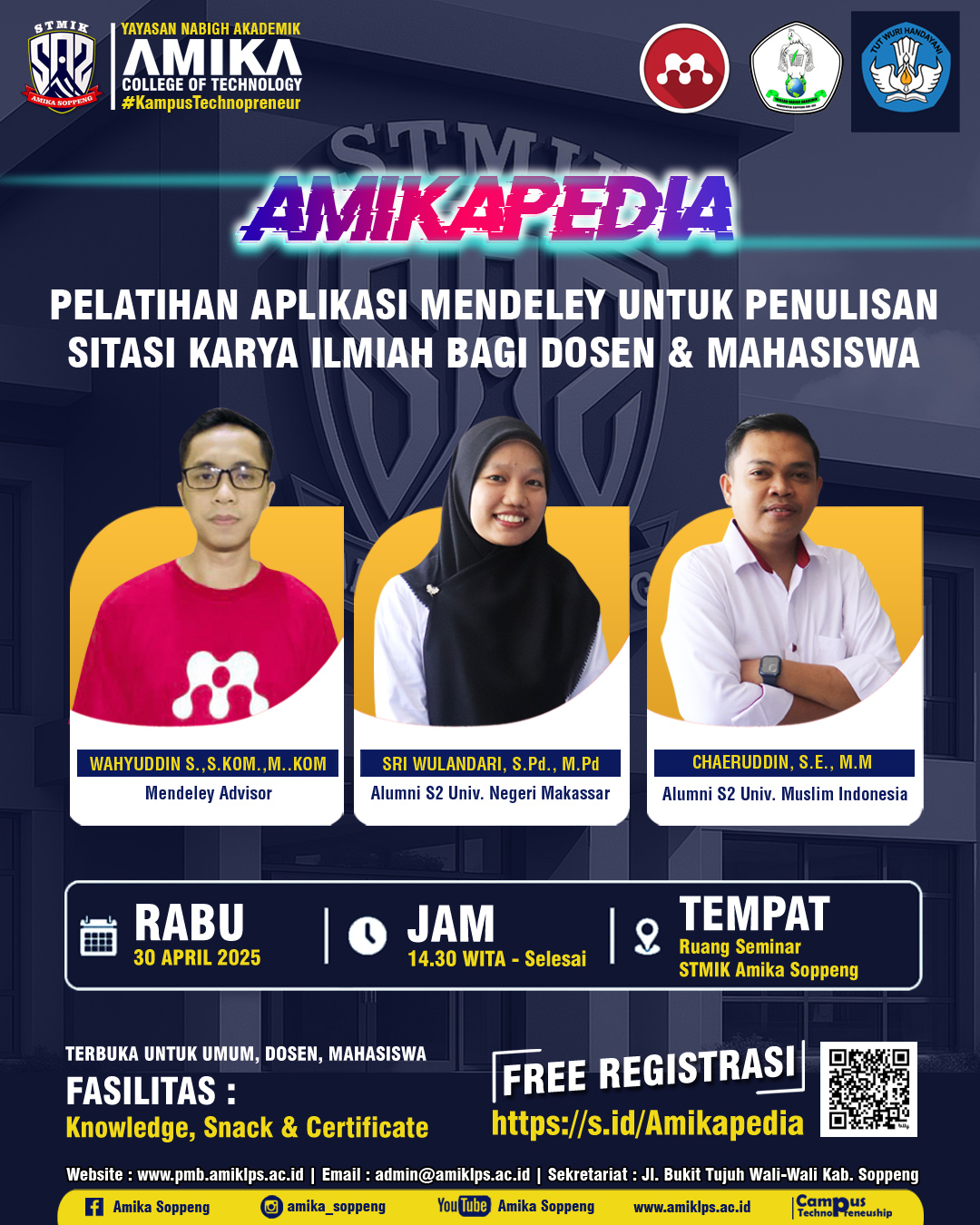 Pelatihan Aplikasi Mendeley dalam Penulisan Sitasi Karya Ilmiah